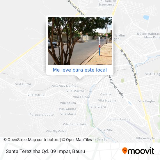 Santa Terezinha Qd. 09 Impar mapa