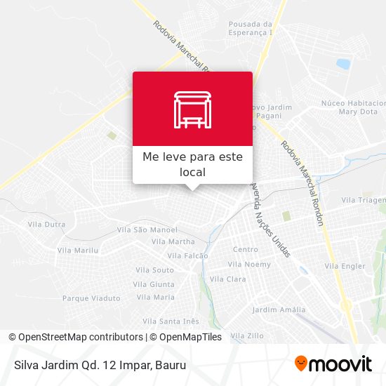 Silva Jardim Qd. 12 Impar mapa