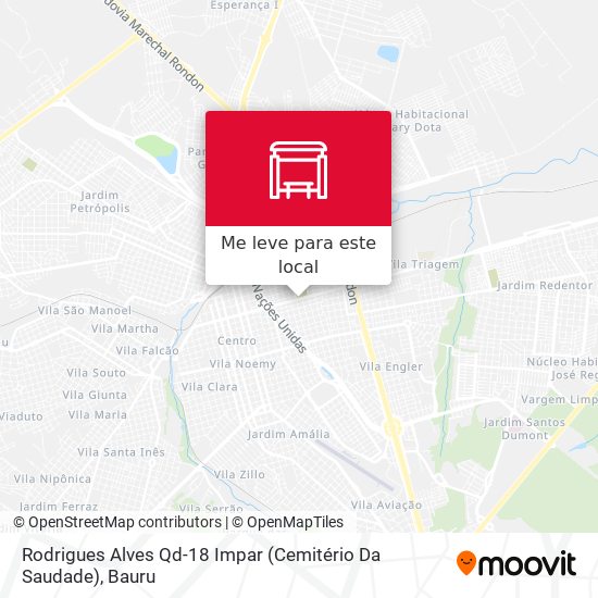 Rodrigues Alves Qd-18 Impar (Cemitério Da Saudade) mapa