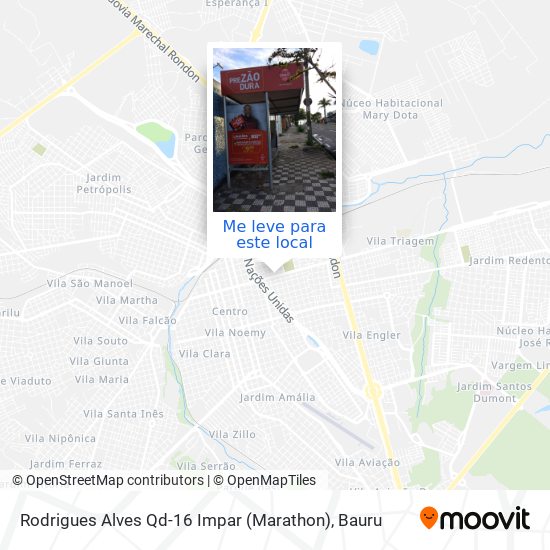 Como chegar até Rodrigues Alves Qd-16 Impar (Marathon) em Bauru de