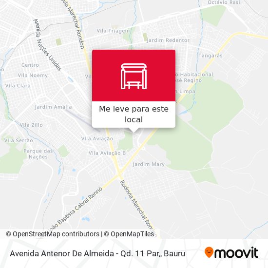 Avenida Antenor De Almeida - Qd. 11 Par, mapa