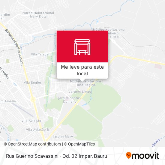 Rua Guerino Scavassini - Qd. 02 Impar mapa