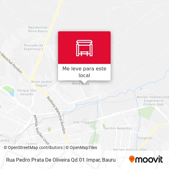 Rua Pedro Prata De Oliveira Qd 01 Impar mapa