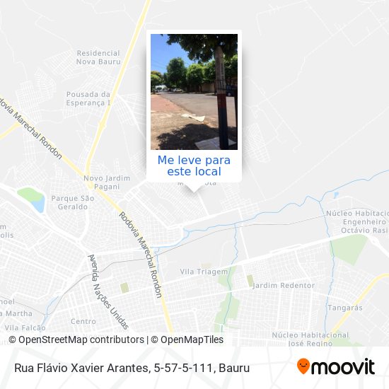 Rua Flávio Xavier Arantes, 5-57-5-111 mapa
