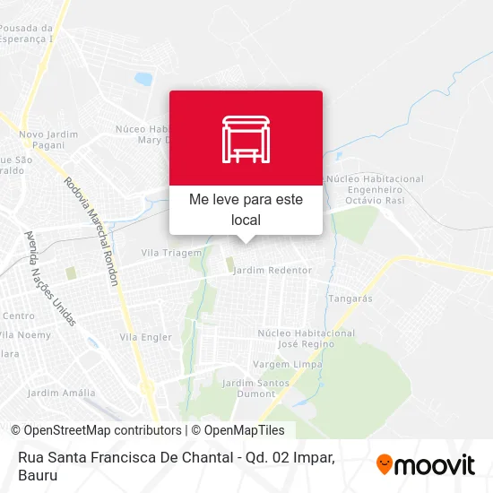 Rua Santa Francisca De Chantal - Qd. 02 Impar mapa