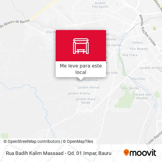 Rua Badih Kalim Massaad - Qd. 01 Impar mapa