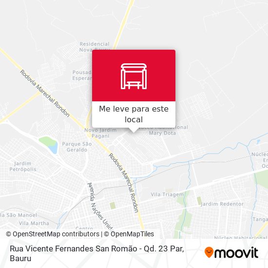 Rua Vicente Fernandes San Romão - Qd. 23 Par mapa