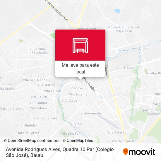 Avenida Rodrigues Alves, Quadra 10 Par (Colégio São José) mapa