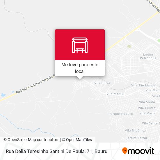Rua Délia Teresinha Santini De Paula, 71 mapa