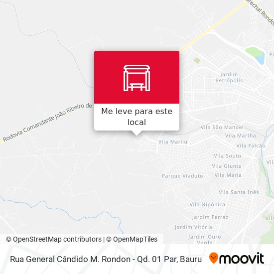 Rua General Cândido M. Rondon - Qd. 01 Par mapa