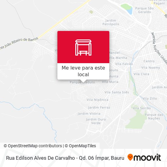 Rua Edílson Alves De Carvalho - Qd. 06 Ímpar mapa