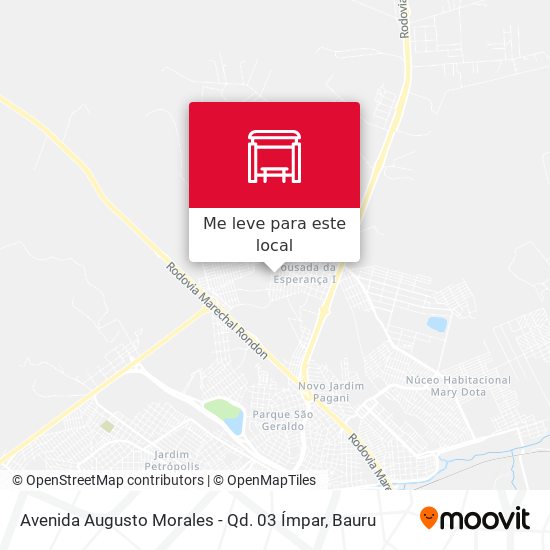Avenida Augusto Morales - Qd. 03 Ímpar mapa