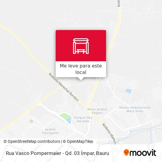 Rua Vasco Pompermaier - Qd. 03 Ímpar mapa
