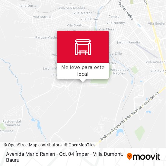 Avenida Mario Ranieri - Qd. 04 Ímpar - Villa Dumont mapa