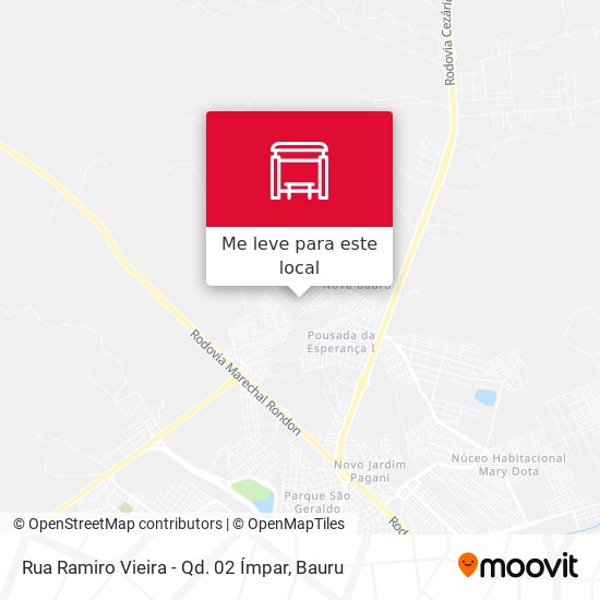 Rua Ramiro Vieira - Qd. 02 Ímpar mapa