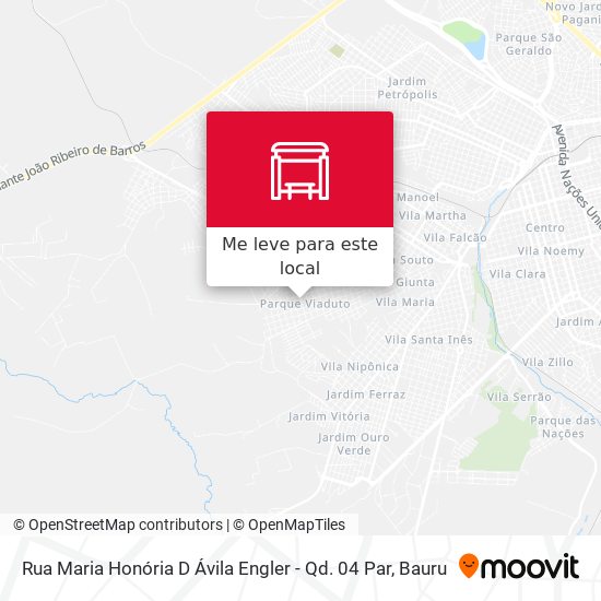 Rua Maria Honória D Ávila Engler - Qd. 04 Par mapa