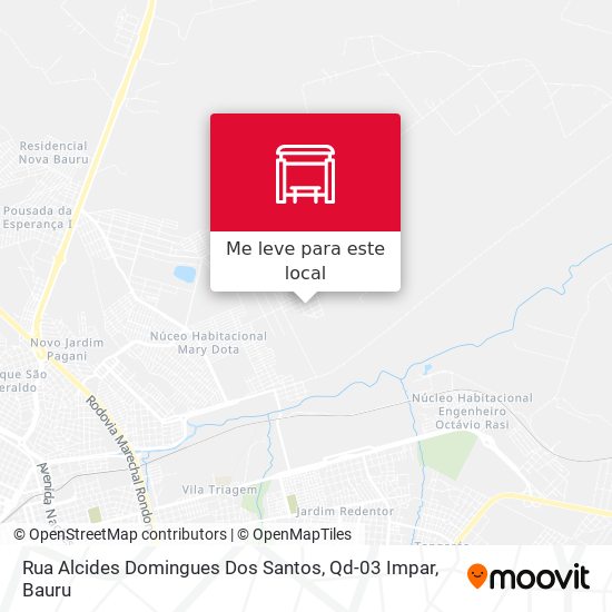 Rua Alcides Domingues Dos Santos, Qd-03 Impar mapa