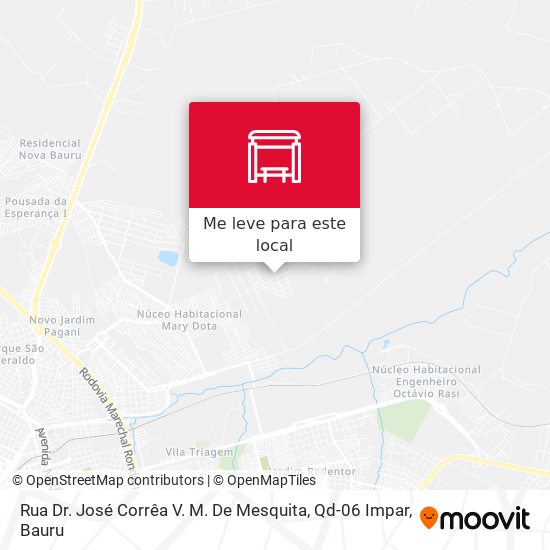 Rua Dr. José Corrêa V. M. De Mesquita, Qd-06 Impar mapa