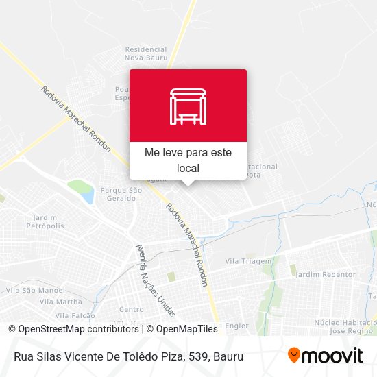 Rua Silas Vicente De Tolêdo Piza, 539 mapa