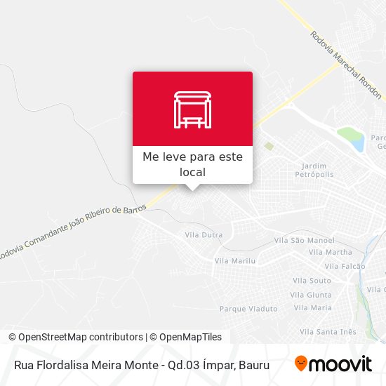 Rua Flordalisa Meira Monte - Qd.03 Ímpar mapa
