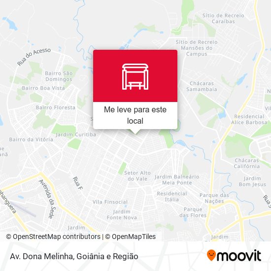 Av. Dona Melinha mapa