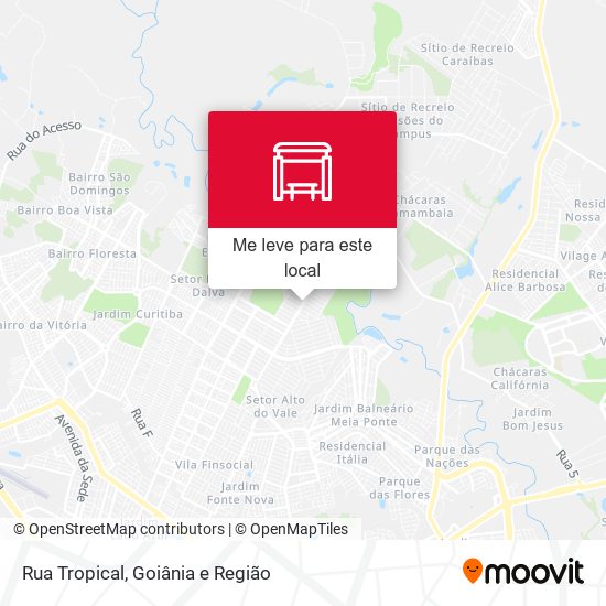 Rua Tropical mapa