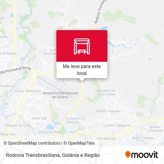 Rodovia Transbrasiliana mapa