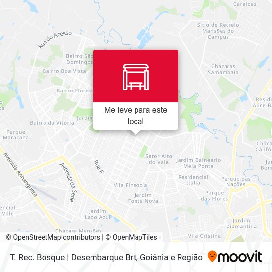 T. Rec. Bosque | Desembarque Brt mapa