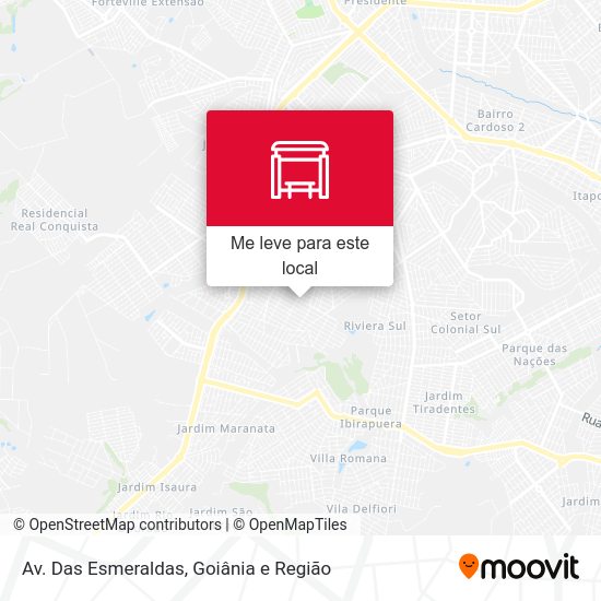 Av. Das Esmeraldas mapa