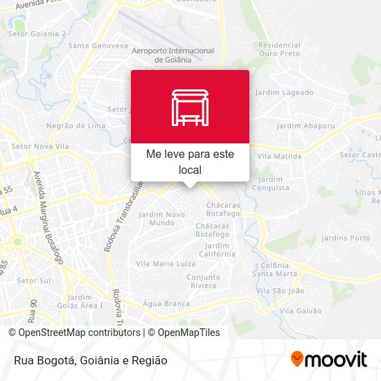 Rua Bogotá mapa