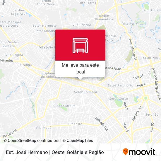 Est. José Hermano | Oeste mapa