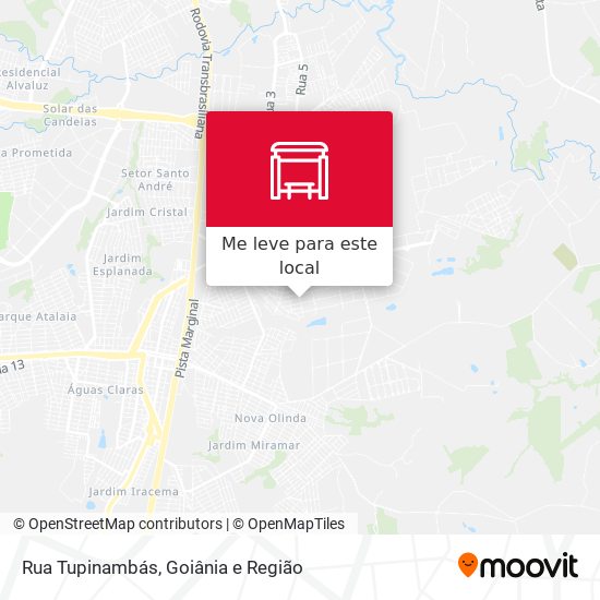 Rua Tupinambás mapa