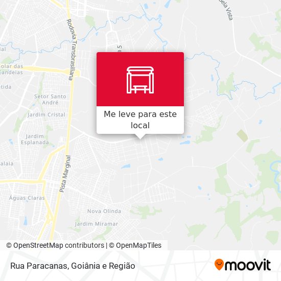 Rua Paracanas mapa