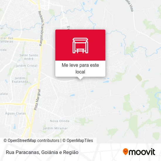 Rua Paracanas mapa