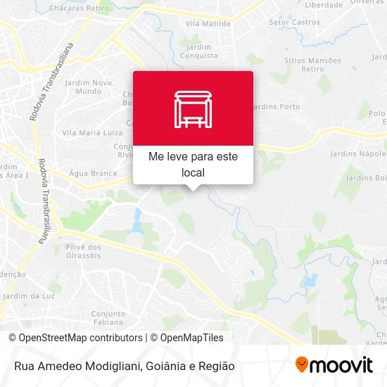 Rua Amedeo Modigliani mapa