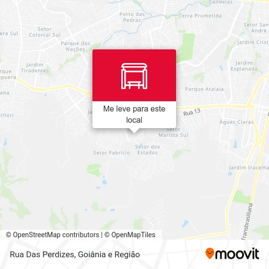 Rua Das Perdizes mapa