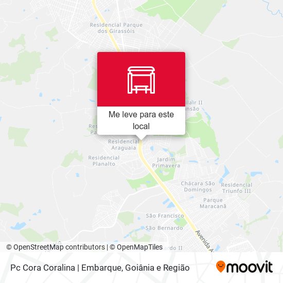 Pc Cora Coralina | Embarque mapa