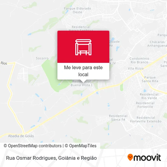 Rua Osmar Rodrigues mapa
