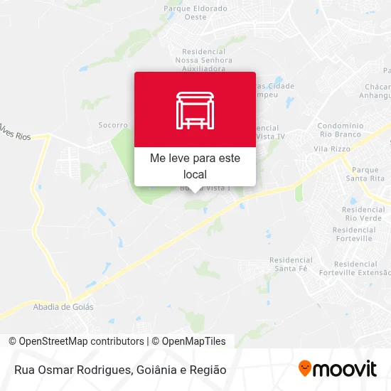 Rua Osmar Rodrigues mapa
