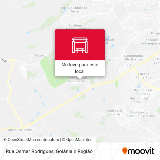 Rua Osmar Rodrigues mapa