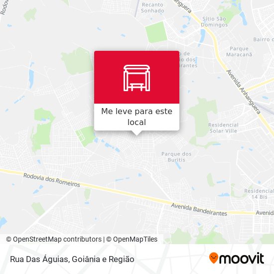 Rua Das Águias mapa