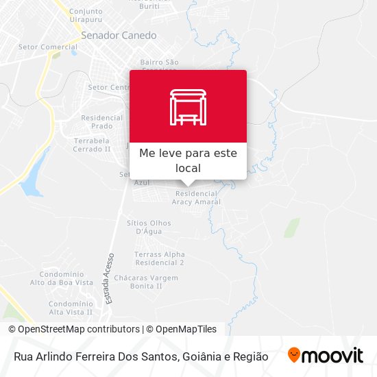 Rua Arlindo Ferreira Dos Santos mapa