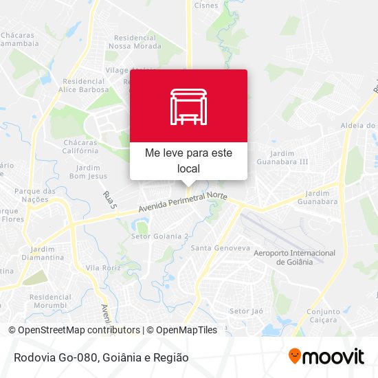 Rodovia Go-080 mapa