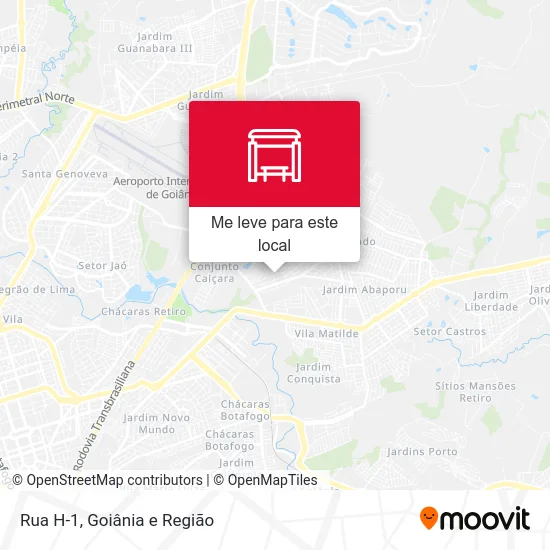 Rua H-1 mapa