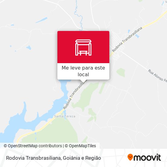 Rodovia Transbrasiliana mapa