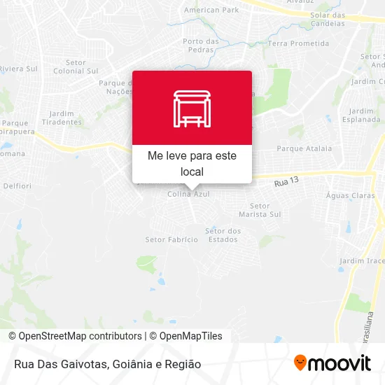 Rua Das Gaivotas mapa