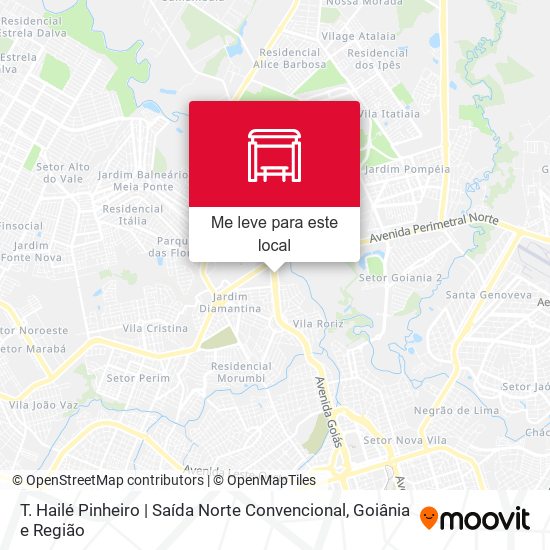 T. Hailé Pinheiro | Saída Norte Convencional mapa