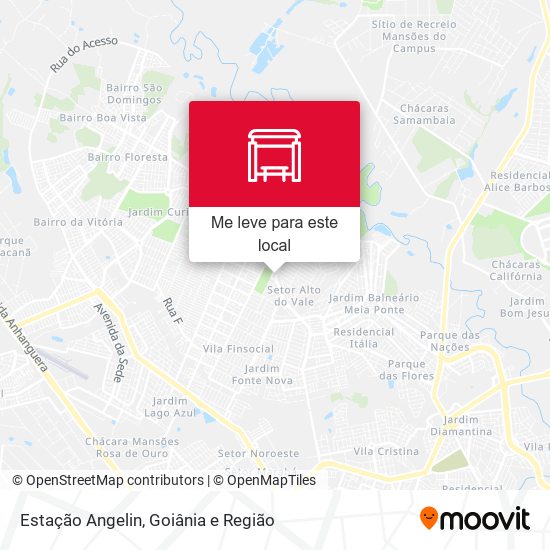 Estação Angelin mapa