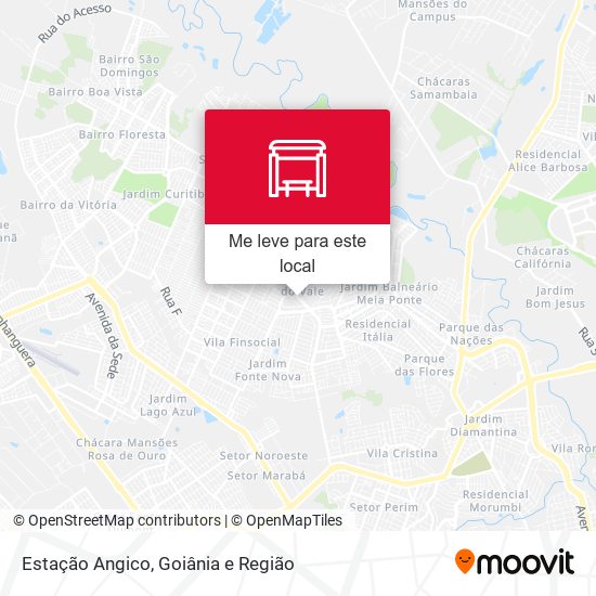Estação Angico mapa