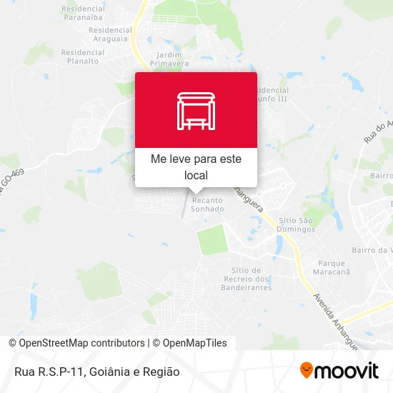 Rua R.S.P-11 mapa